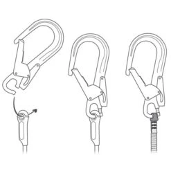 Petzl MGO Open Kiinnitin 60 Mm Aukolla